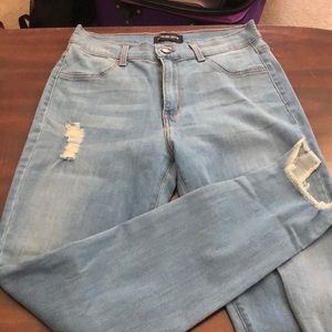Light wash jeans